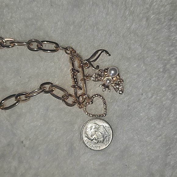 Juicy Couture Los Angeles California Women Juicy charm Link Necklace - Picture 9 of 12